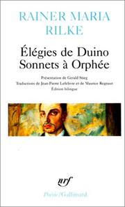 Cover of: Elégies de Duino