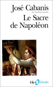 Cover of: Le sacre de Napoléon: 2 décembre 1804