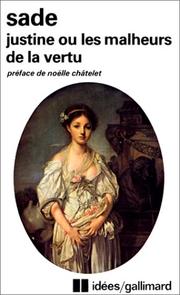 Cover of: Justine Ou Les Malheurs De La Vertu by Marquis de Sade
