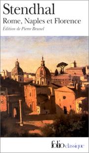 Cover of: Rome, Naples Et Florence | Stendhal