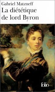 Cover of: La Diététique de lord Byron