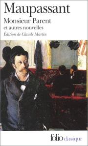 Cover of: Monsieur Parent by Guy de Maupassant