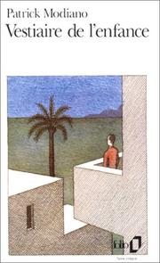 Cover of: Vestiaire De L'Enfance by Patrick Modiano