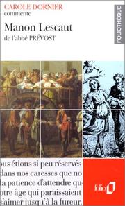 Cover of: Manon Lescaut de l'abbé Prévost