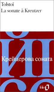 Cover of: La Sonate à Kreutzer by Лев Толстой