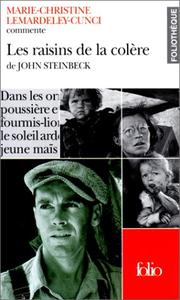 Cover of: Les "Raisins de la colère" de John Steinbeck by Marie-Christine Lemardeley-Cunci