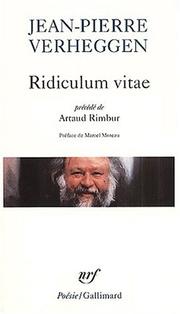 Cover of: Ridiculum vitae by Jean-Pierre Verheggen