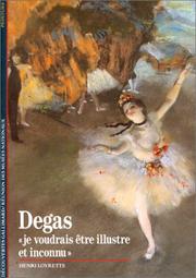 Cover of: Degas by Henri Loyrette