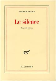 Cover of: Le silence