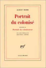 Cover of: Portrait du colonisé, précédé de portrait du colonisateur by Albert Memmi
