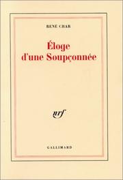 Cover of: Eloge d'une soupçonnée by René Char
