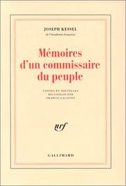 Cover of: Mémoires d'un commissaire du peuple by Joseph Kessel