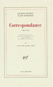 Cover of: Correspondance, 1904-1914 by Rivière, Jacques