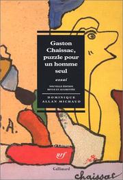 Cover of: Gaston Chaissac: puzzle pour un homme seul