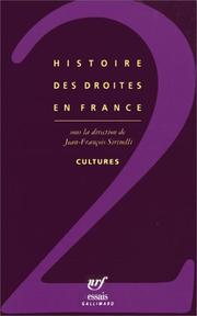 Cover of: Histoire des droites en France, tome 2  by Jean-François Sirinelli