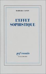 Cover of: L' effet sophistique by Barbara Cassin