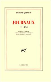 Cover of: Journaux (1914-1965) by Raymond Queneau