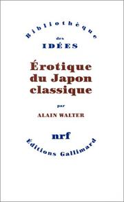 Cover of: Erotique du Japon classique