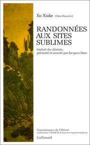 Cover of: Randonnées aux sites sublimes by Xu, Hongzu
