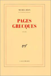 Cover of: Pages grecques: récits