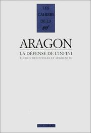 Cover of: La défense de l'infini: romans