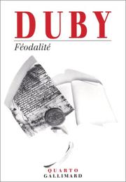 Cover of: Féodalité