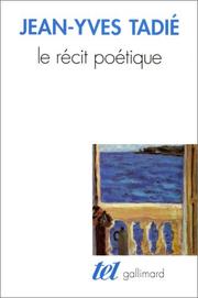 Cover of: Le récit poétique