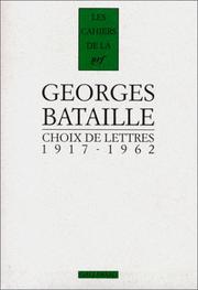 Cover of: Choix de lettres: 1917-1962