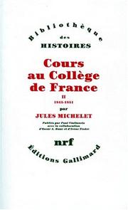 Cover of: Cours au Collège de France (1838-1851)