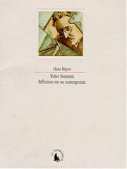 Cover of: Walter Benjamin