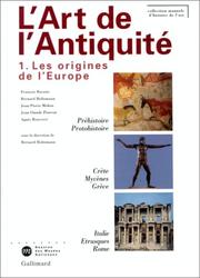 Cover of: L'Art de l'Antiquité, tome 1