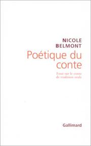 Cover of: Poétique du conte by Nicole Belmont