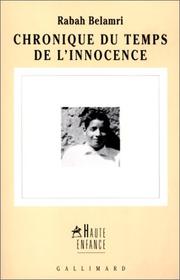 Cover of: Chronique du temps de l'innocence