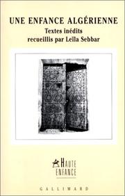 Cover of: Une Enfance Algerienne (Haute enfance)