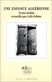 Cover of: Une enfance algérienne