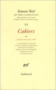 Cover of: Oeuvres complètes by Weil S