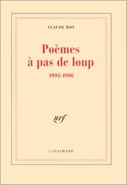 Cover of: Poèmes à pas de loup, 1992-1996