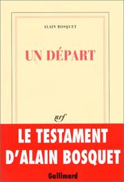 Cover of: Un départ: roman