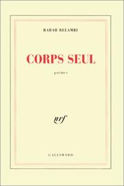 Cover of: Corps seul: poèmes