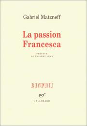 Cover of: La passion Francesca: journal 1974-1976