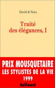 Cover of: Traité des élégances