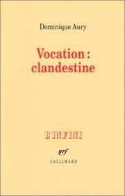 Cover of: Vocation : clandestine