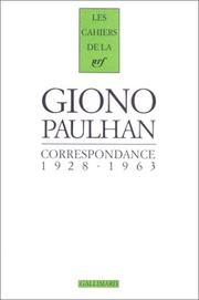 Cover of: Correspondance, 1928-1963