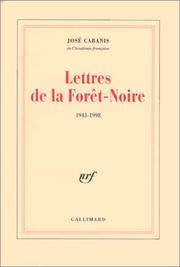 Cover of: Lettres de la Forêt-Noire, 1943-1998
