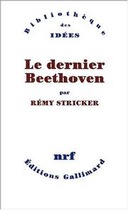 Cover of: Le dernier Beethoven