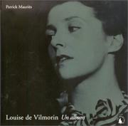 Cover of: Louise de Vilmorin  by Patrick Mauriès, Patrick Mauriès