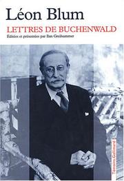 Cover of: Lettres de Buchenwald