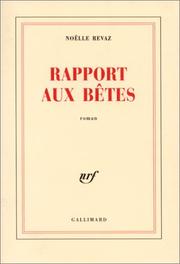 Cover of: Rapport aux bêtes