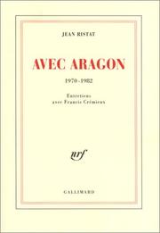 Cover of: Avec Aragon, 1970-1982