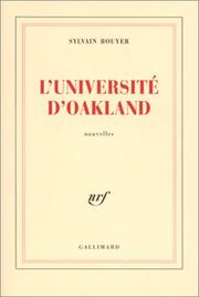 Cover of: L' université d'Oakland: nouvelles